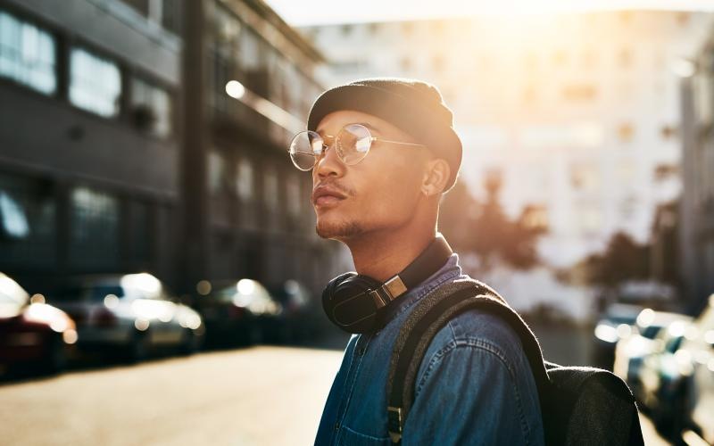 The essence of exceptional living a person wearing glasses